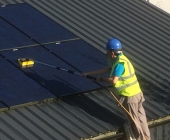 Solar panel cleaning